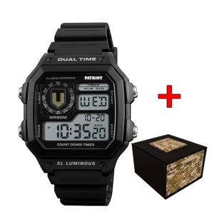 Наручний годинник Patriot 010BKTRO ТРО Чорні + Коробка img-1