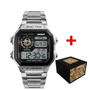 Наручний годинник Patriot 011BKSSO ССО Срібло + Коробка img-1