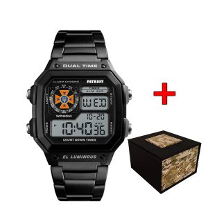 Наручний годинник Patriot 011SIDSNS ДСНС Чорні + Коробка. img-1