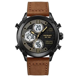 Наручний годинник Patriot 017LDKBNWT Dark Brown-White Leather img-1