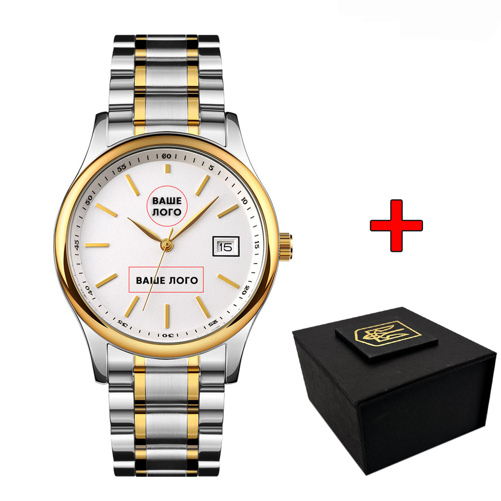 Наручний годинник Patriot 023 Ваше лого Золото img-1