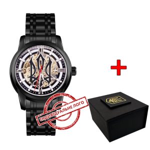 Наручний годинник Patriot 025 Sharp All Black Індивідуальне Лого img-1