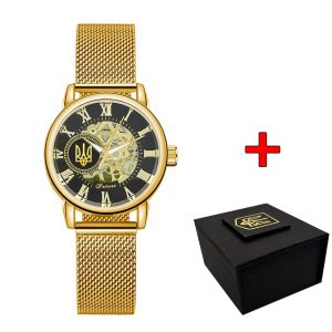 Наручний годинник Patriot Тризуб золото Gold img-1