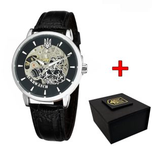 Наручний годинник Ukrwatch Козак Silver-Black img-1