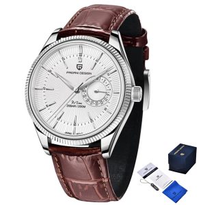 Наручний годинник Pagani Design PD-1689 Silver-White-Brown img-1