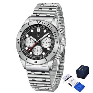 Наручний годинник Pagani Design PD-1705-1 Silver-Black Steel img-1