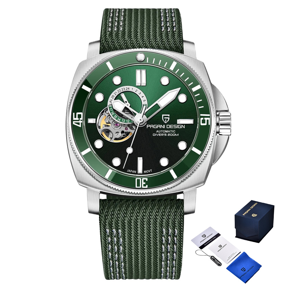 Наручний годинник Pagani Design PD-1736 Silver-Green img-1