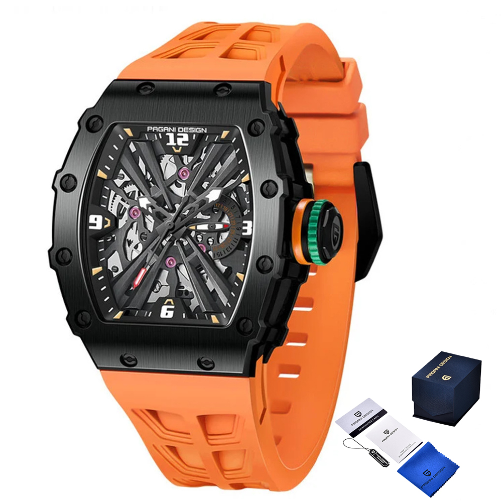 Наручний годинник Pagani Design PD-1738 Black-Orange img-1