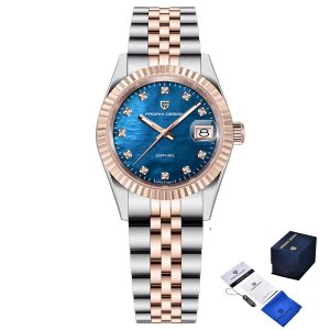 Наручний годинник Pagani Design PD-1794L Silver-Rose Gold-Blue img-1