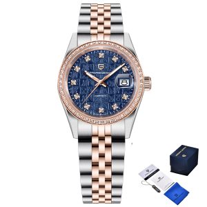 Наручний годинник Pagani Design PD-1794L Silver-Rose Gold-Blue img-1