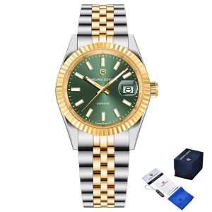 Наручний годинник Pagani Design PD-1794M Silver-Gold-Green img-1