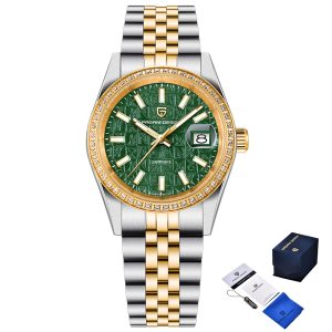 Наручний годинник Pagani Design PD-1794M Silver-Gold-Green img-1