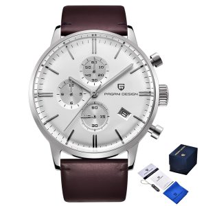 Наручний годинник Pagani Design PD-2720 Silver-White--Brown img-1