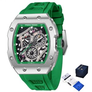Наручний годинник Pagani Design PD-YS012 Silver-Green img-1