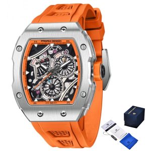 Наручний годинник Pagani Design PD-YS012 Silver-Orange img-1