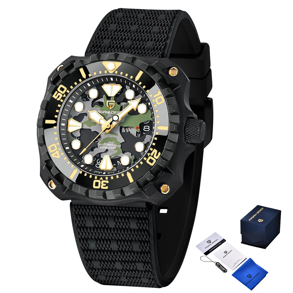 Наручний годинник Pagani Design YN009 Black-Camo img-1