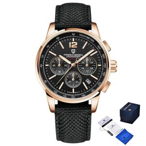 Наручний годинник Pagani Design YS008 Rose Gold-Black img-1