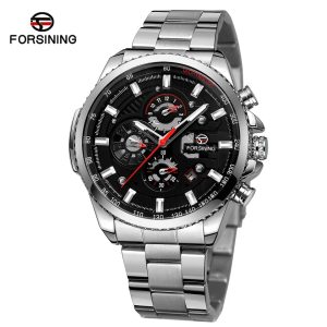 Наручний годинник Forsining 6909 Silver-Black img-1