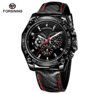 Наручний годинник Forsining 6910 All Black img-1