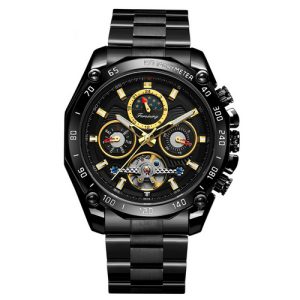 Наручний годинник Forsining 6913 All Black img-1