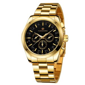 Наручний годинник Forsining 6917 Gold-Black img-1