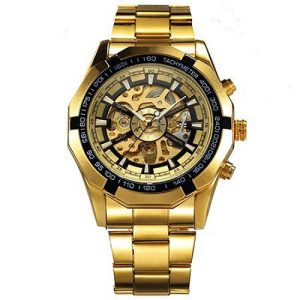 Наручний годинник Forsining 8042 Gold-Black img-1