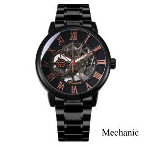 Наручний годинник Forsining 8099 Black-Cuprum img-1
