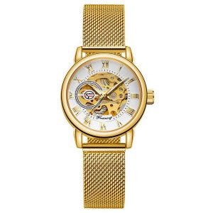 Наручний годинник Forsining 8099 Gold-White img-1