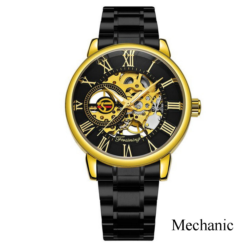 Наручний годинник Forsining 8099 Black-Gold img-1