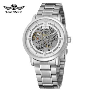 Наручний годинник Forsining 8173 Silver-White Steel img-1