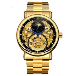 Наручний годинник Forsining 8177 Gold-Black img-1
