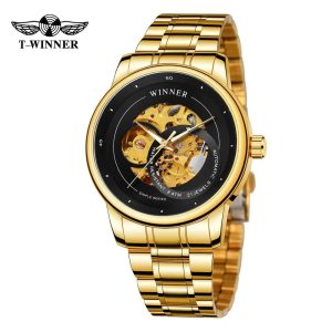 Наручний годинник Forsining 8190 Gold-Black img-1
