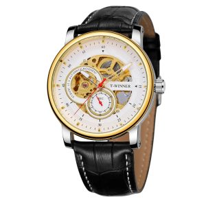 Наручний годинник Forsining 8196 Gold-White img-1