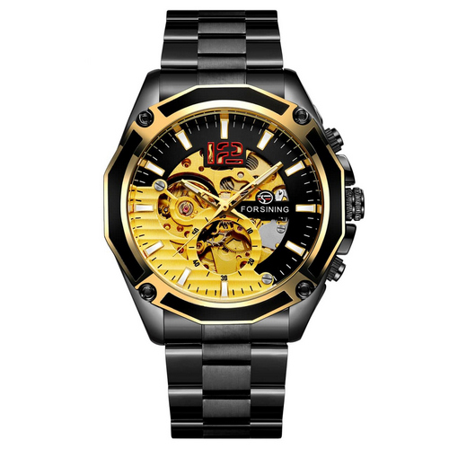 Наручний годинник Forsining 8207 Black-Gold img-1