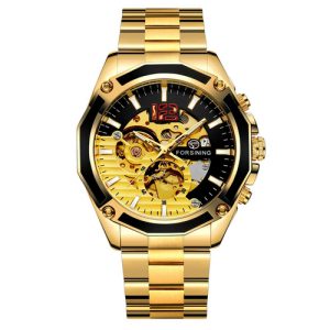 Наручний годинник Forsining 8207 Gold-Black img-1
