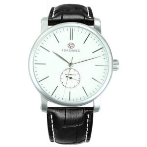 Наручний годинник Forsining 8214 Silver-White-Black img-1