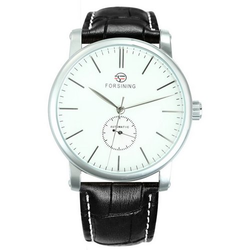 Наручний годинник Forsining 8214 Silver-White-Black img-1