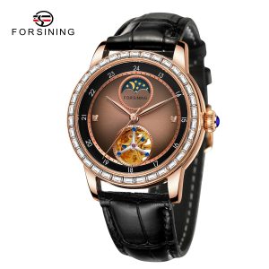 Наручний годинник Forsining 8257 Pink Gold img-1
