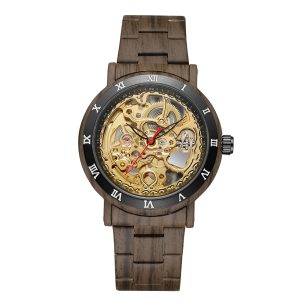 Наручний годинник Forsining 8277 Brown-Black-Gold img-1