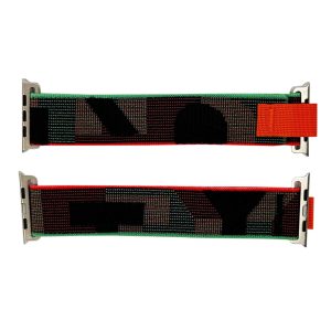 Наручний годинник Нейлоновий ремінець 42/44/45/49 мм Black-Green-Red img-1