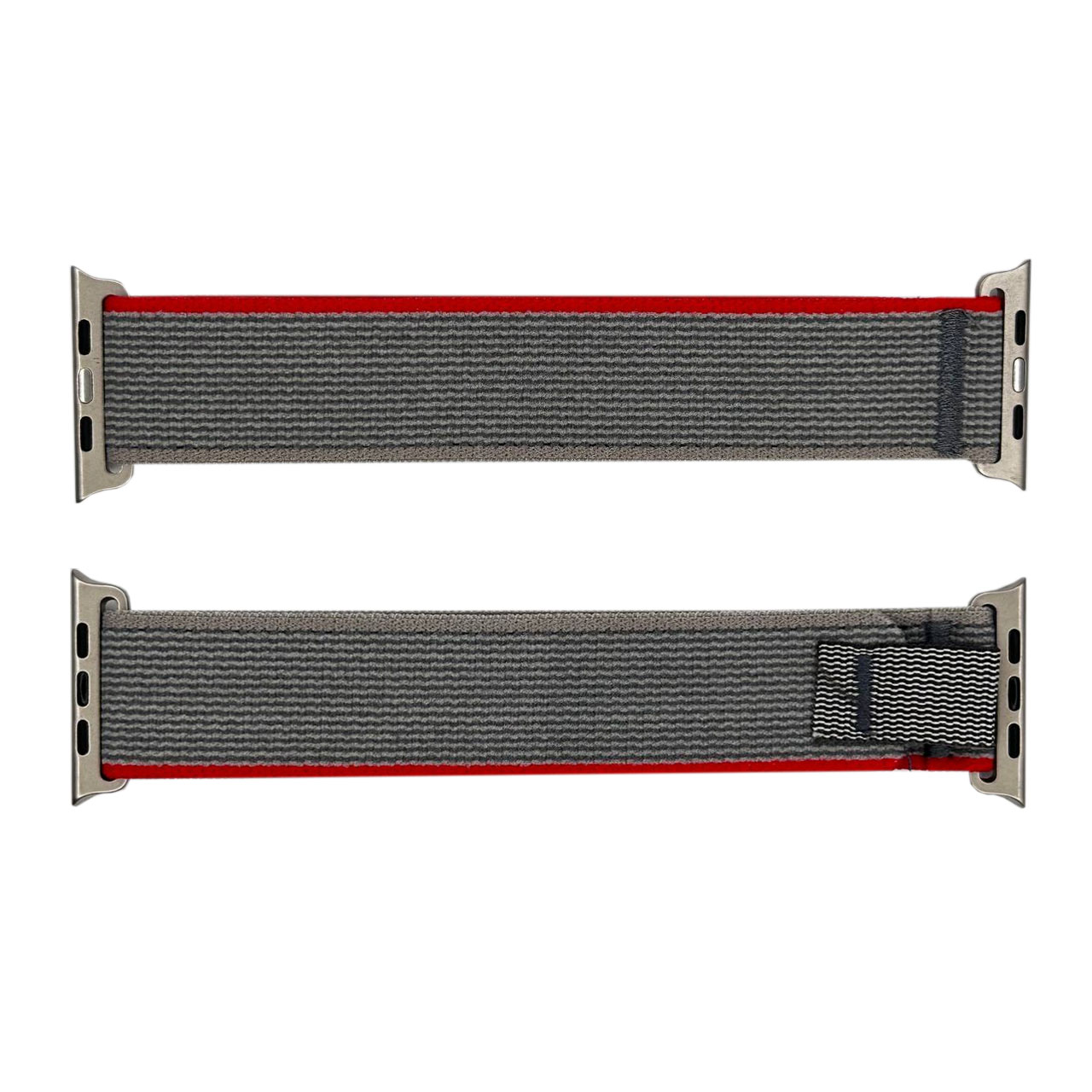 Наручний годинник Нейлоновий ремінець 42/44/45/49 мм Grey-Red img-1