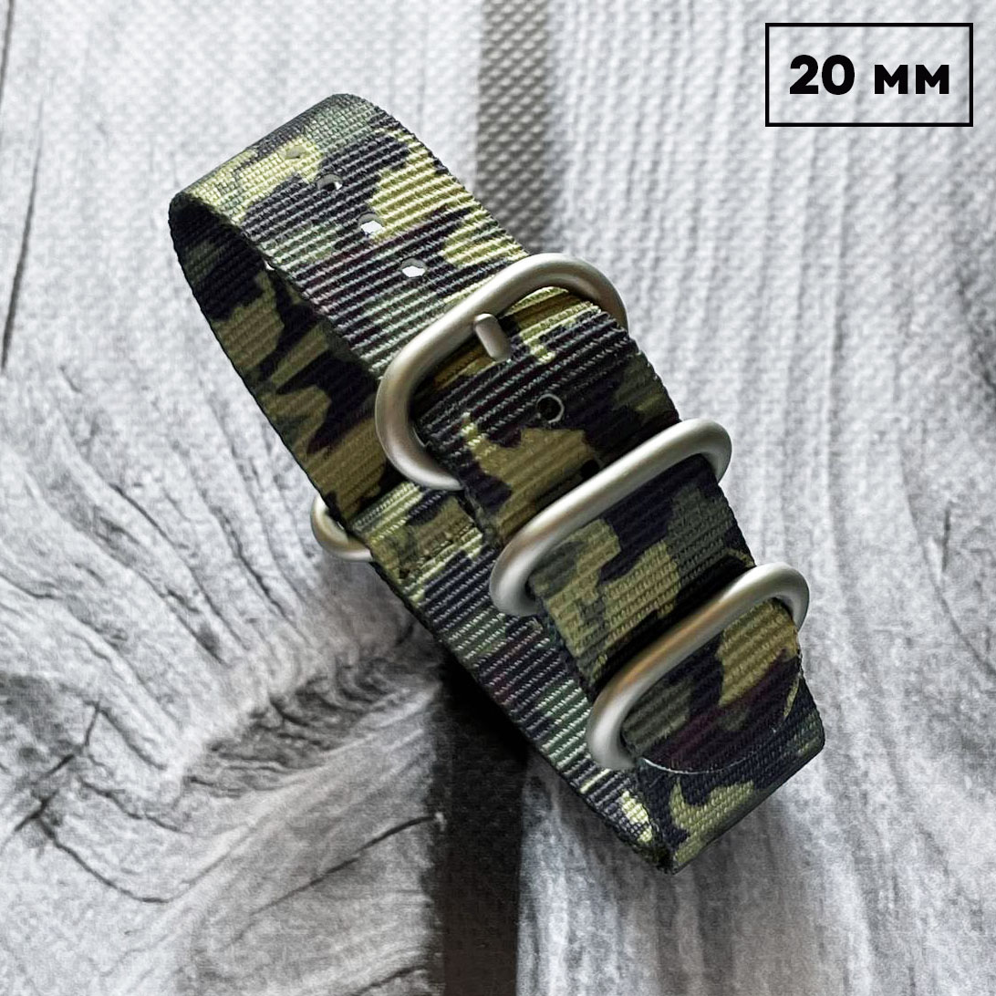 Наручний годинник Ремешок Nato Camo A Tacs 20 мм img-1