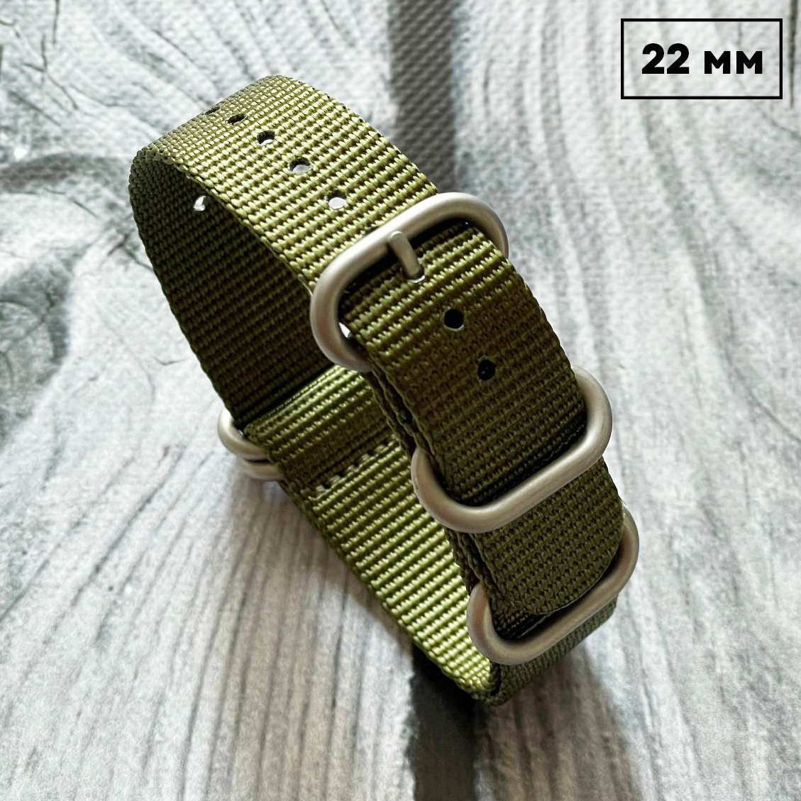 Наручний годинник Ремешок Nato Green 22 мм img-1