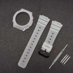 Наручний годинник Ремінець + безель (рант) для Casio G-Shock GA-2100 Transl BK img-1