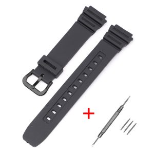 Наручний годинник Ремінець для Casio AE-1000W Black Black img-1