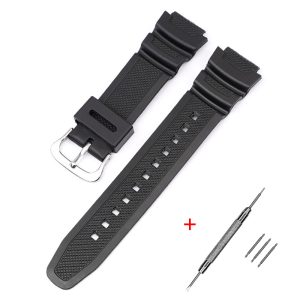 Наручний годинник Ремінець для Casio AE-1000W Black BK img-1