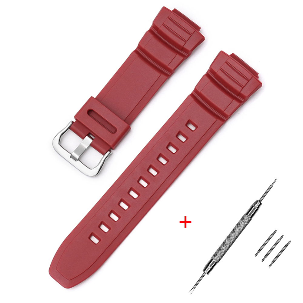 Наручний годинник Ремінець для Casio AE-2100 Red SI img-1