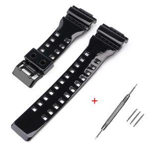 Наручний годинник Ремінець для Casio G-Shock GA-100/110/120 Black-Glossy BK img-1