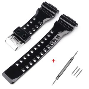 Наручний годинник Ремінець для Casio G-Shock GA-100/110 Black-Glossy SI img-1