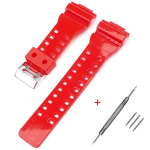 Наручний годинник Ремінець для Casio G-Shock GA-100/110 Red-Glossy SI img-1